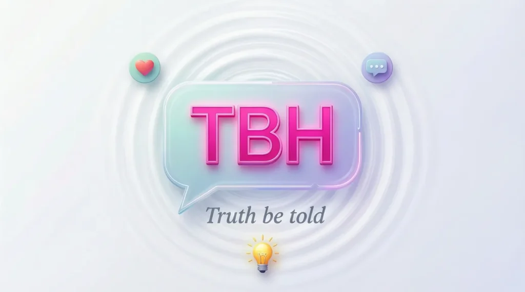 Examples of TBH in Conversation