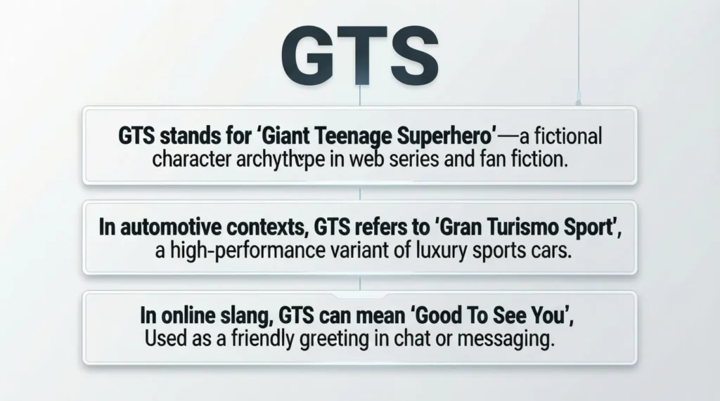 What Does GTS Mean in Text