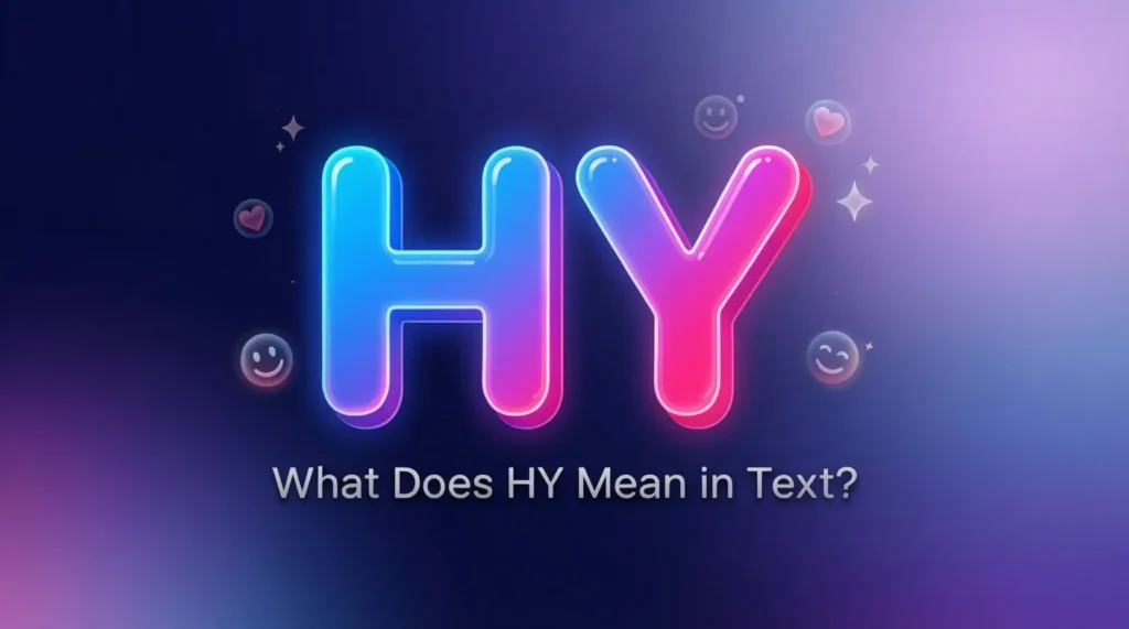What Does HY Mean in Text