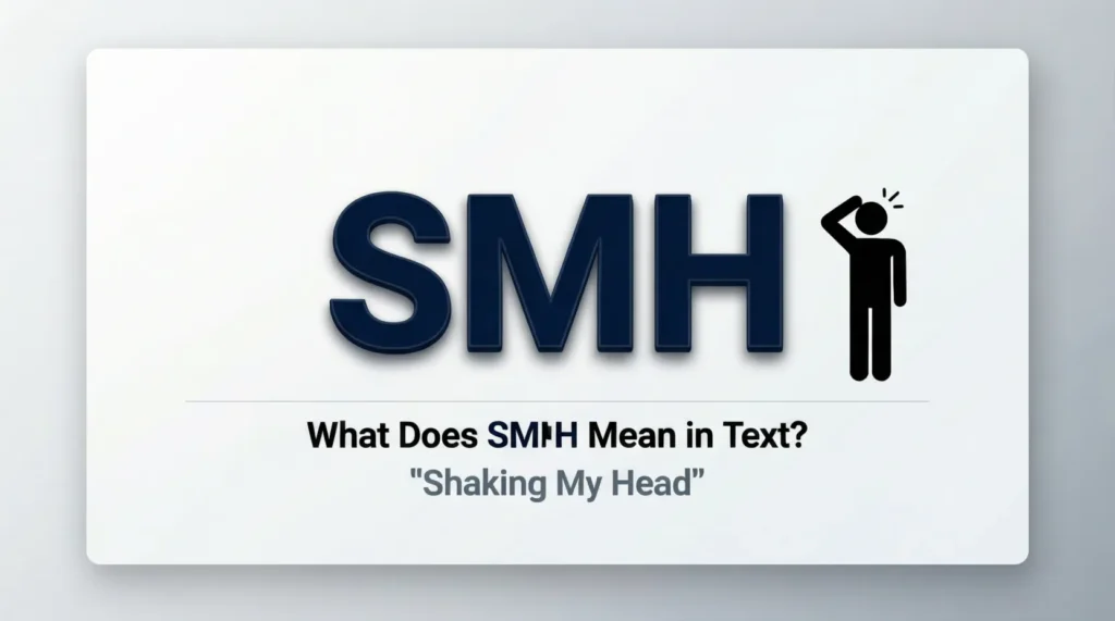 What Does SMH Mean in Text