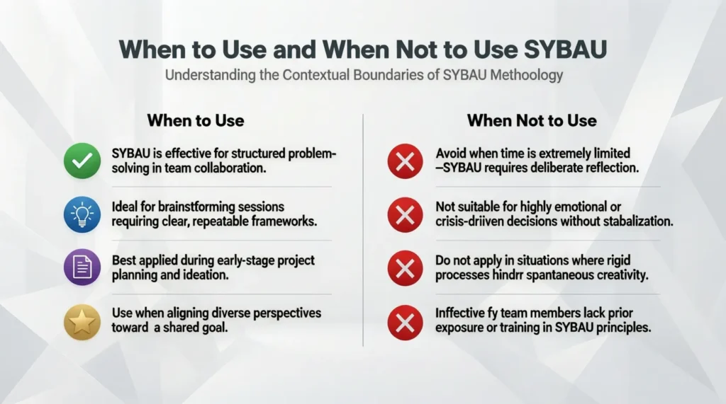 When to Use and When Not to Use SYBAU