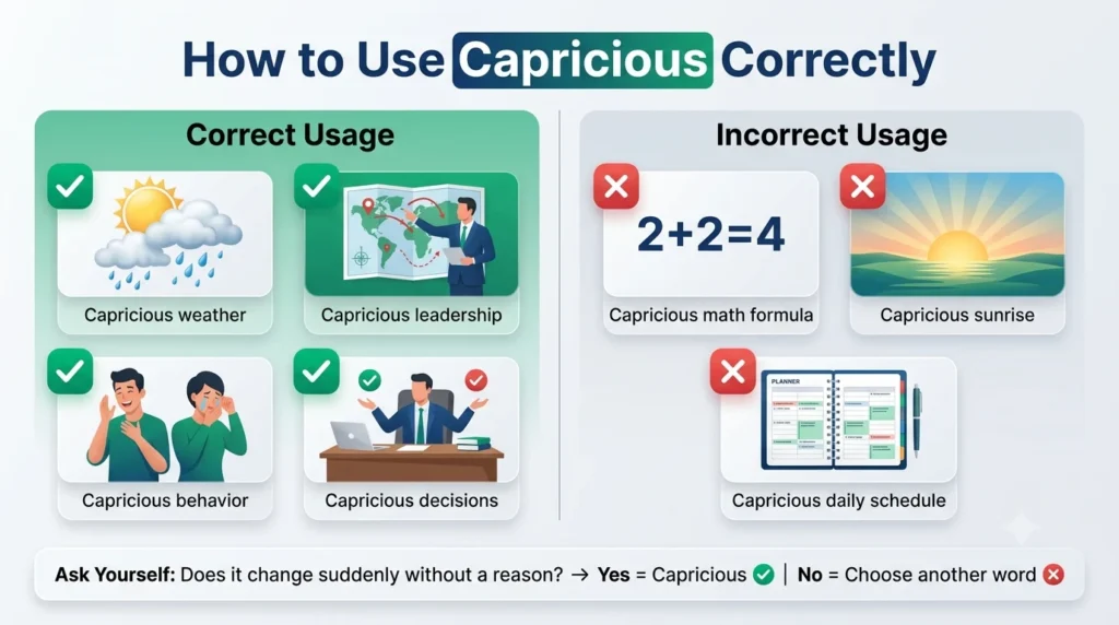 Capricious Meaning