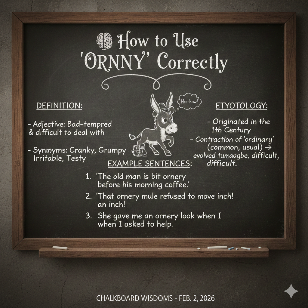 Ornery Meaning