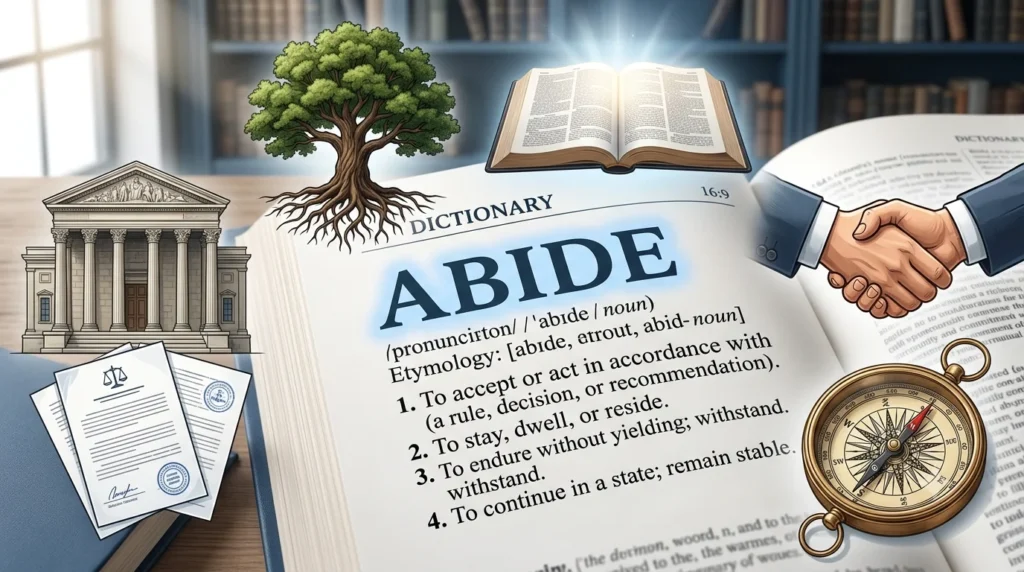 Abide Meaning