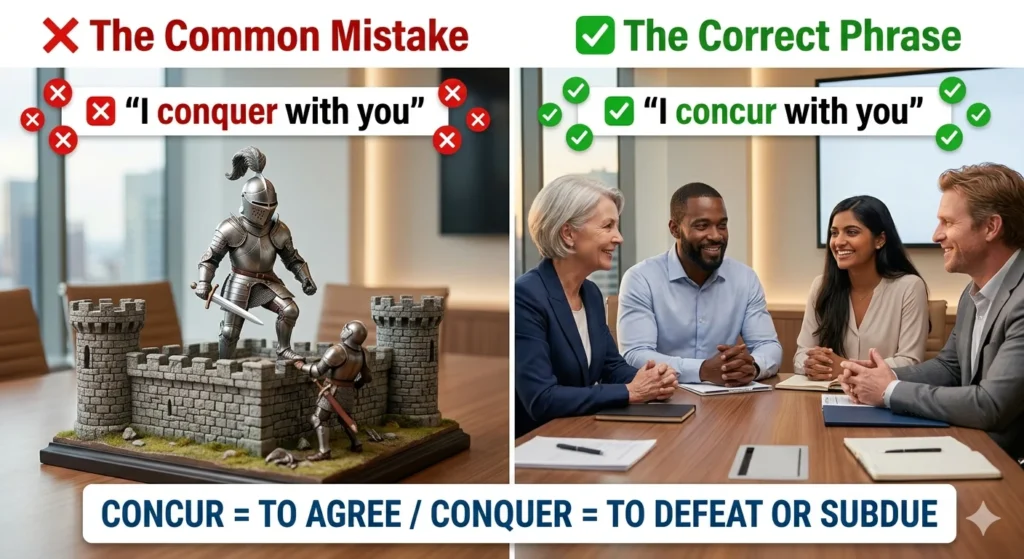 Concur Meaning